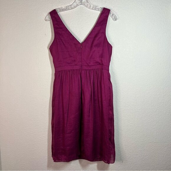 Anthropologie Quillaree Raspberry Silk  Vivacity Dress Women's Size 6 - Picture 6 of 9